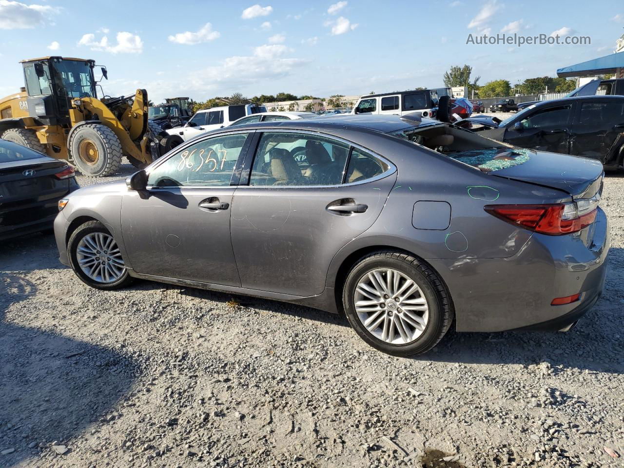 2017 Lexus Es 350 Gray vin: 58ABK1GG0HU052118