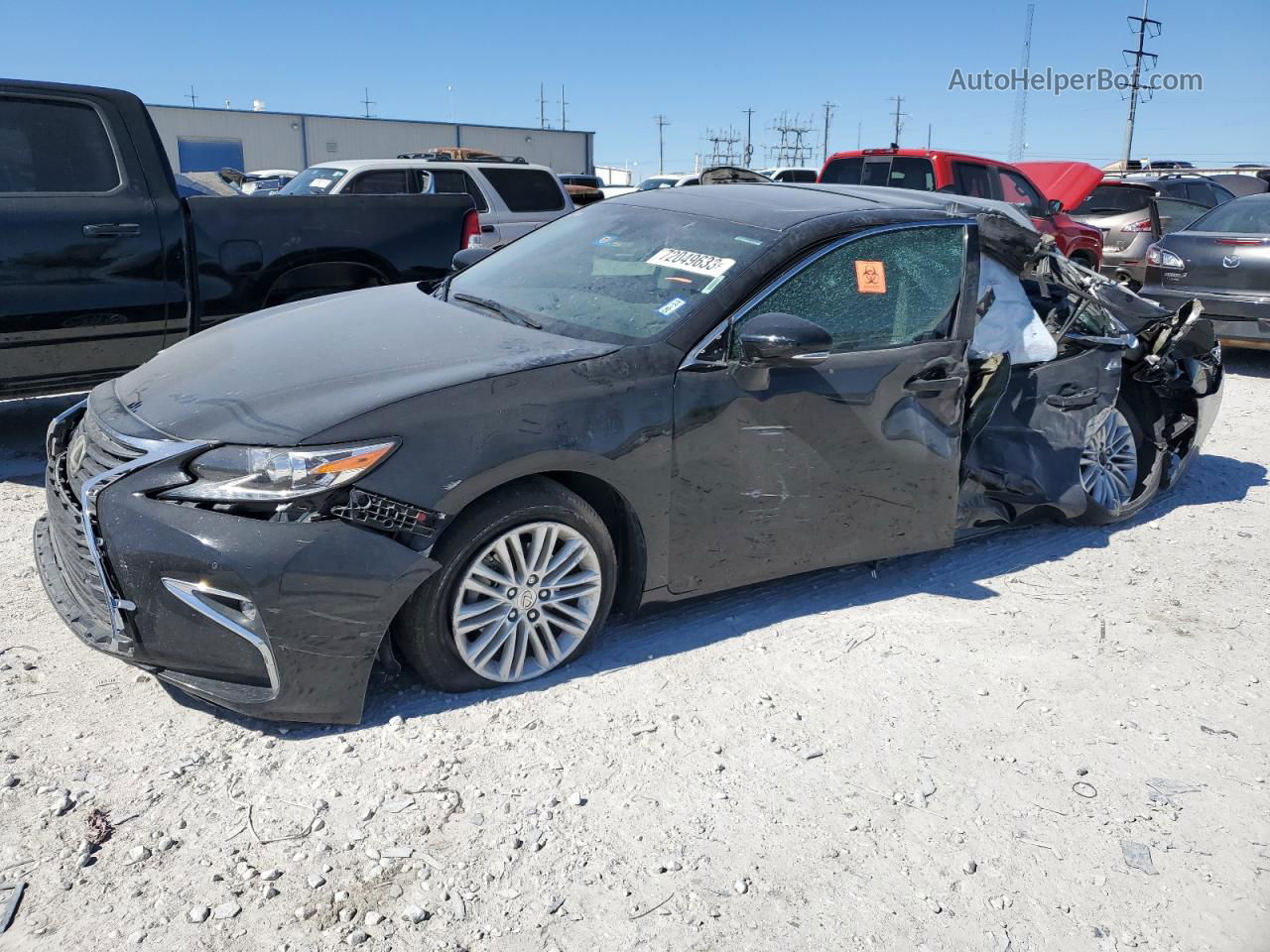 2017 Lexus Es 350 Черный vin: 58ABK1GG0HU057318