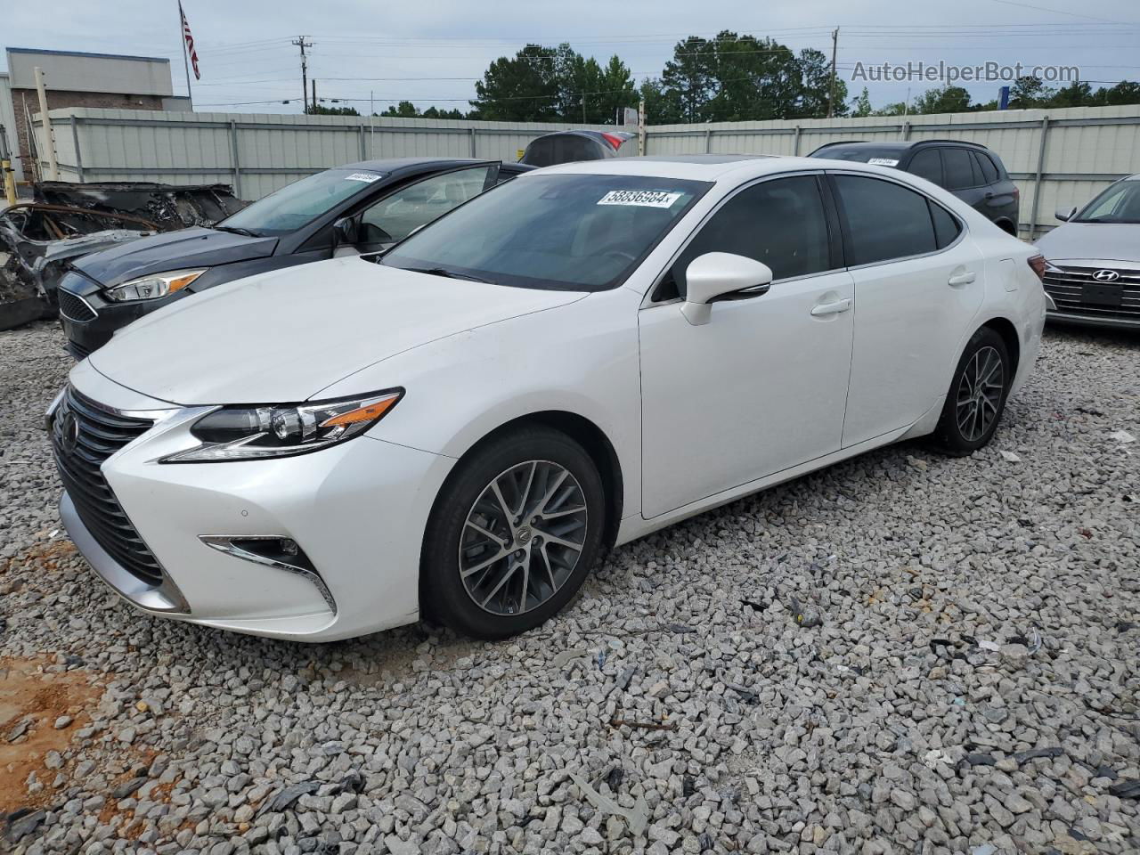 2017 Lexus Es 350 White vin: 58ABK1GG0HU057657