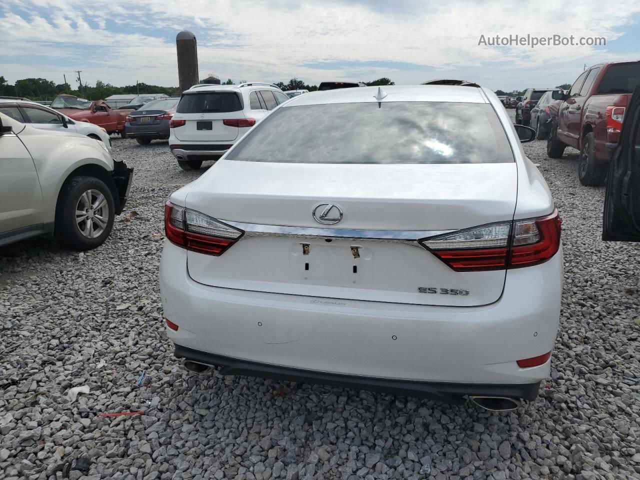 2017 Lexus Es 350 White vin: 58ABK1GG0HU057657