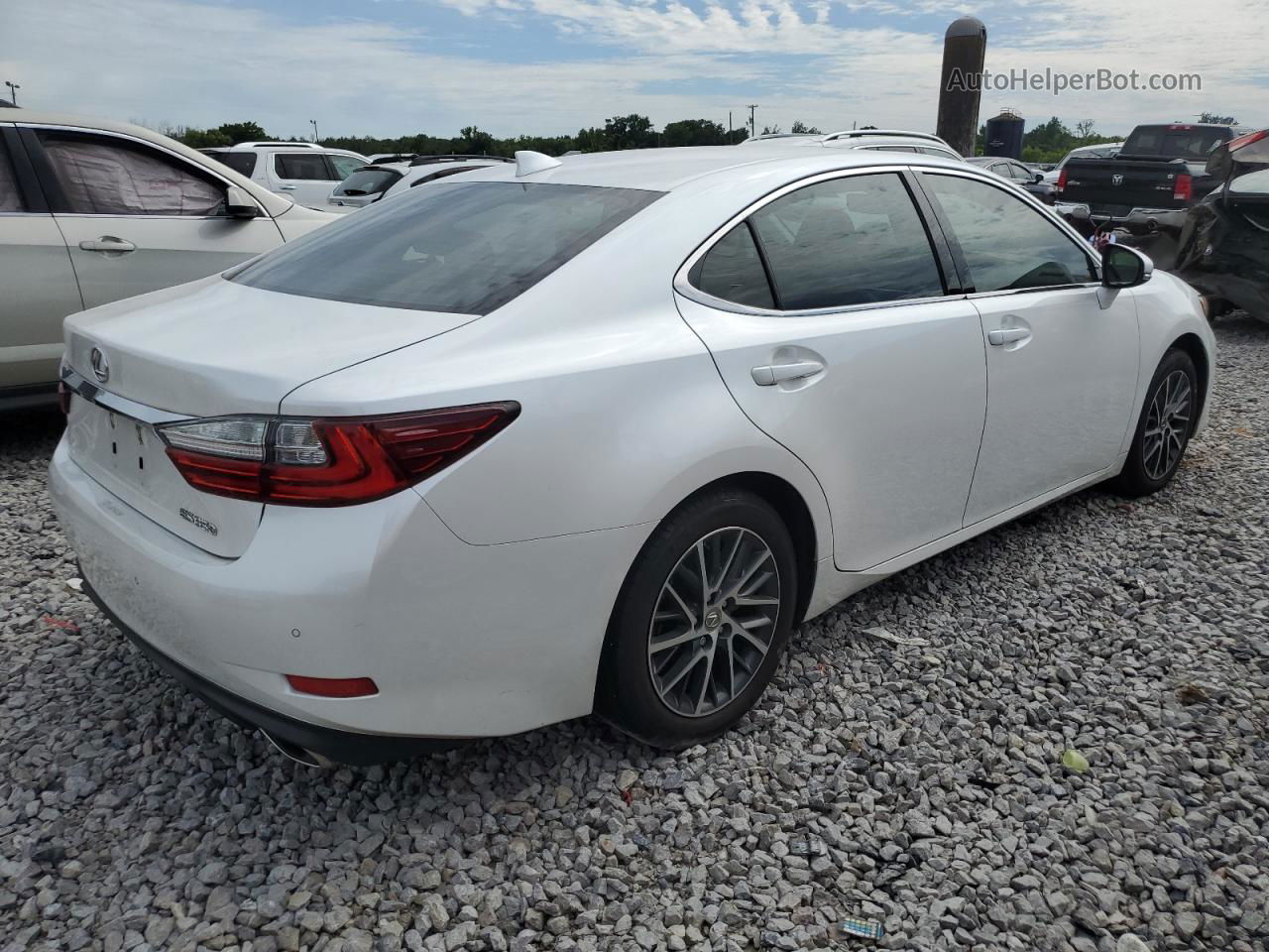 2017 Lexus Es 350 White vin: 58ABK1GG0HU057657