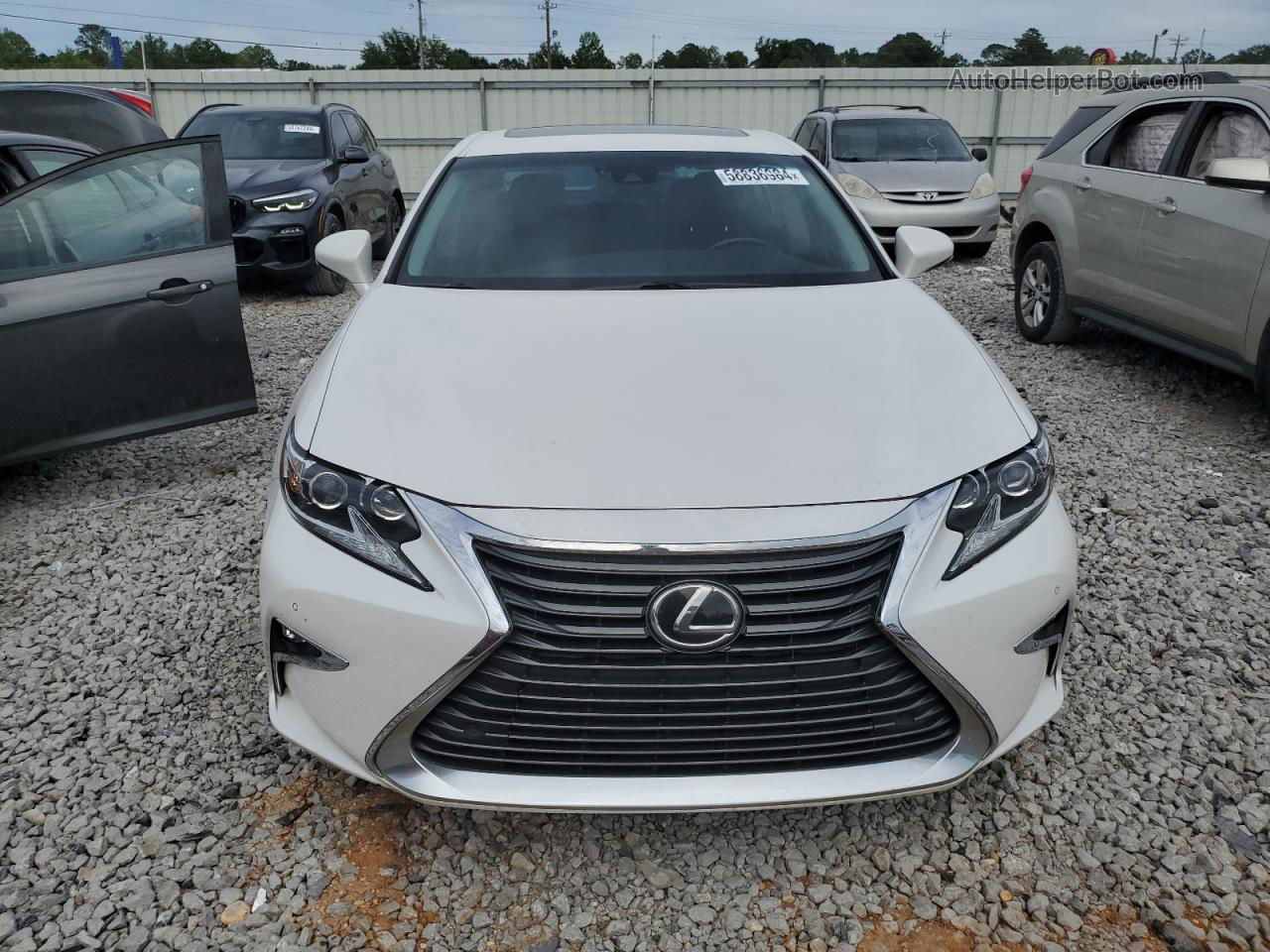 2017 Lexus Es 350 White vin: 58ABK1GG0HU057657