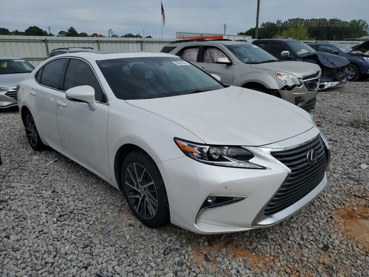 2017 Lexus Es 350 White vin: 58ABK1GG0HU057657