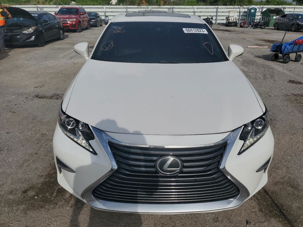 2017 Lexus Es 350 White vin: 58ABK1GG0HU058906