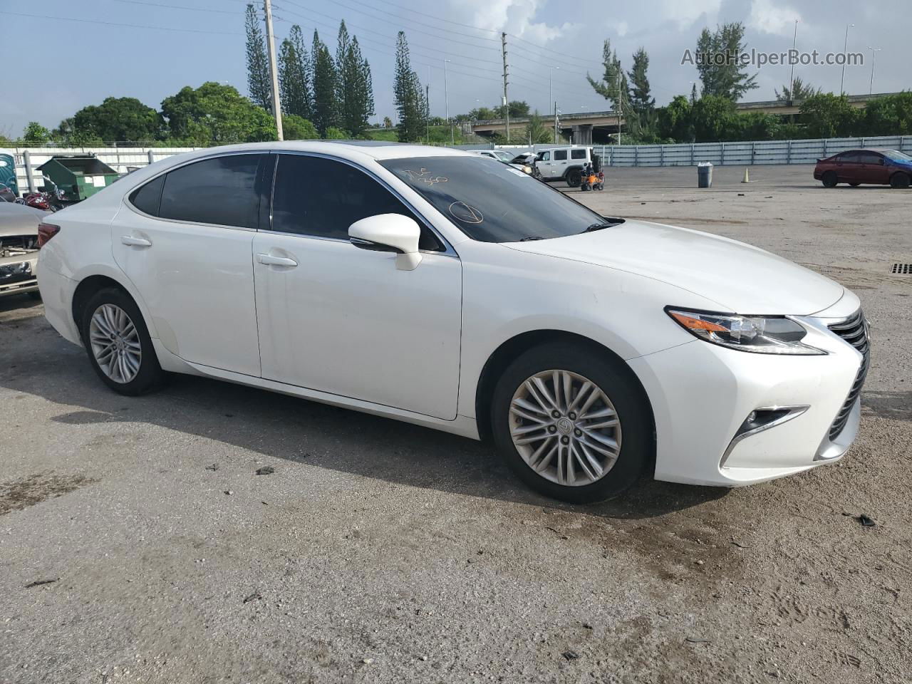 2017 Lexus Es 350 White vin: 58ABK1GG0HU058906