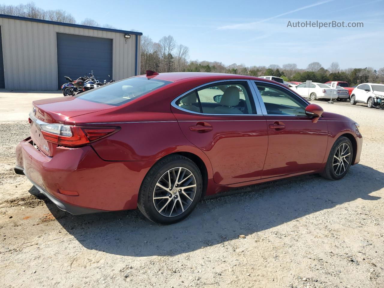 2017 Lexus Es 350 Red vin: 58ABK1GG0HU063409