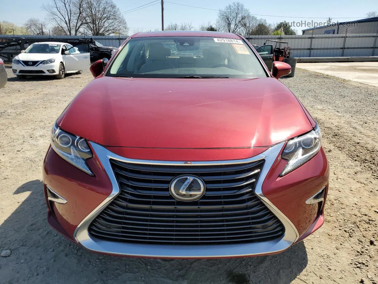 2017 Lexus Es 350 Red vin: 58ABK1GG0HU063409