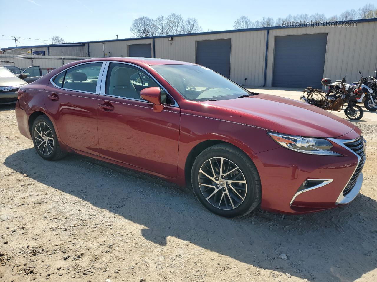 2017 Lexus Es 350 Красный vin: 58ABK1GG0HU063409