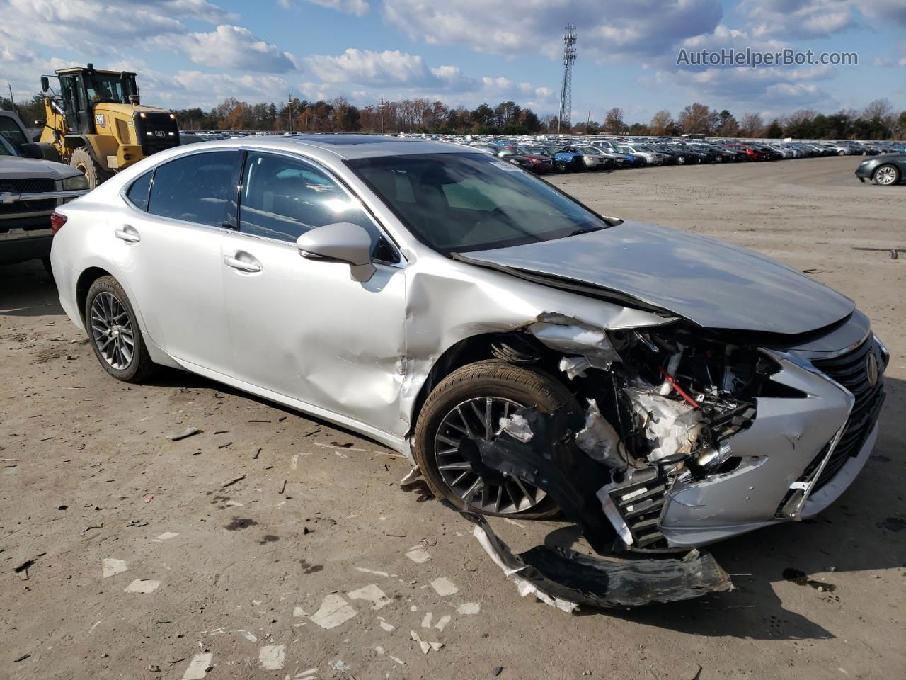 2018 Lexus Es 350 Silver vin: 58ABK1GG0JU080720