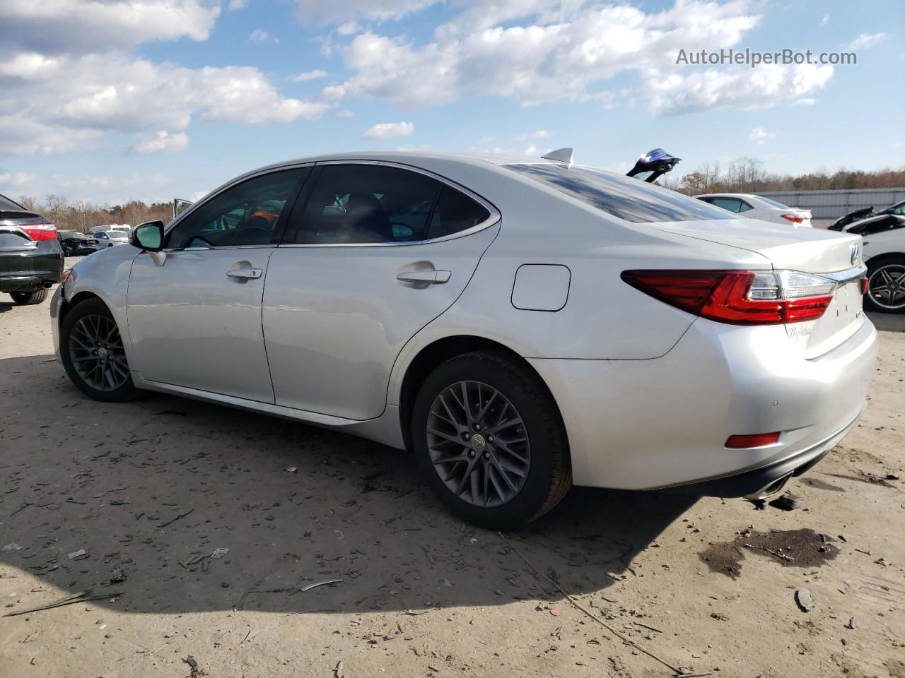 2018 Lexus Es 350 Silver vin: 58ABK1GG0JU080720