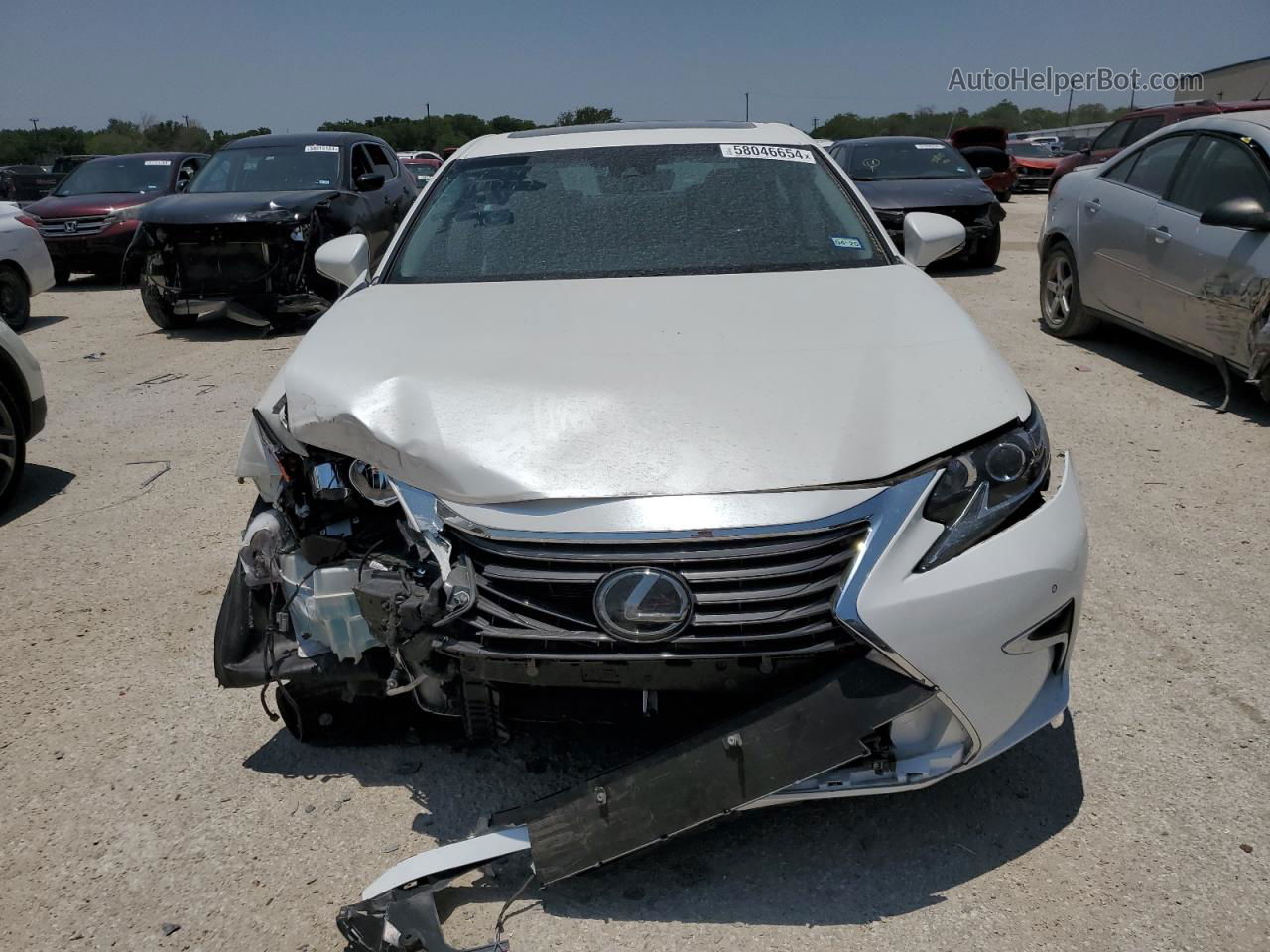 2018 Lexus Es 350 White vin: 58ABK1GG0JU082953