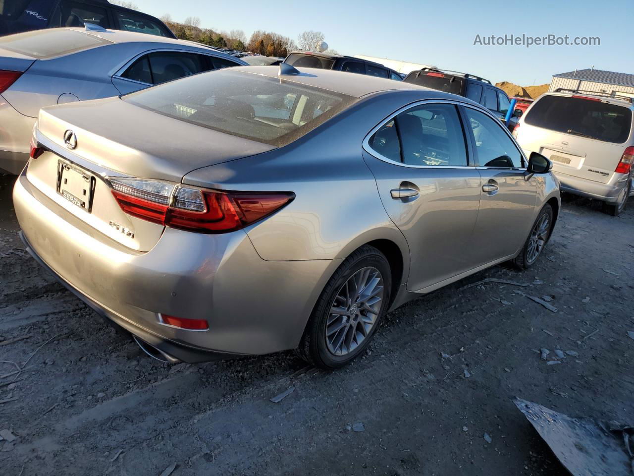 2018 Lexus Es 350 Gray vin: 58ABK1GG0JU083195