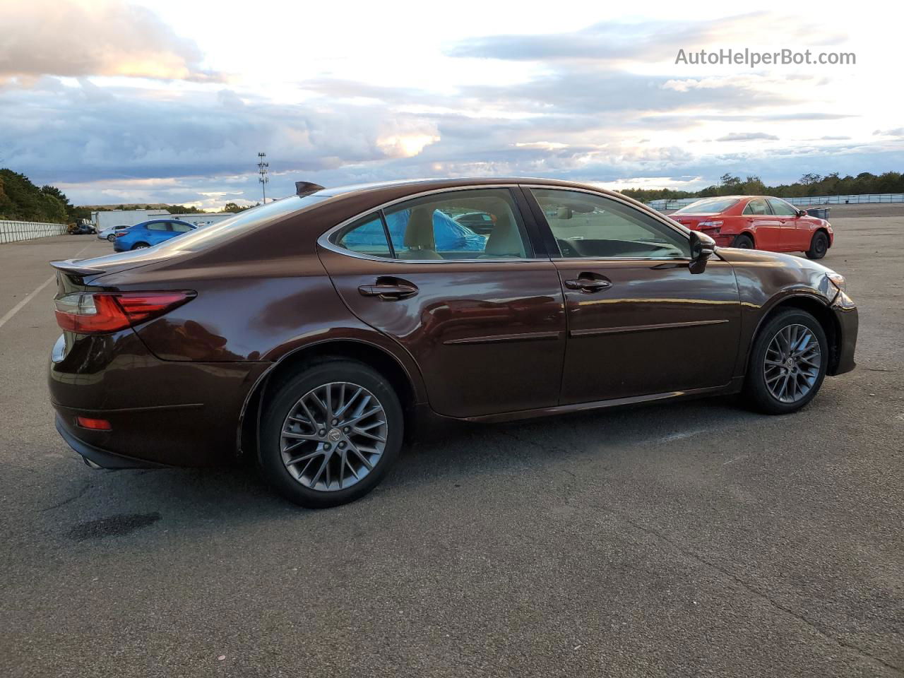 2018 Lexus Es 350 Brown vin: 58ABK1GG0JU089546