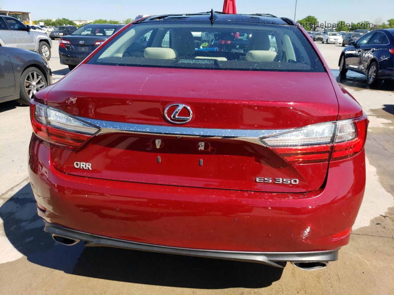 2018 Lexus Es 350 Burgundy vin: 58ABK1GG0JU090518