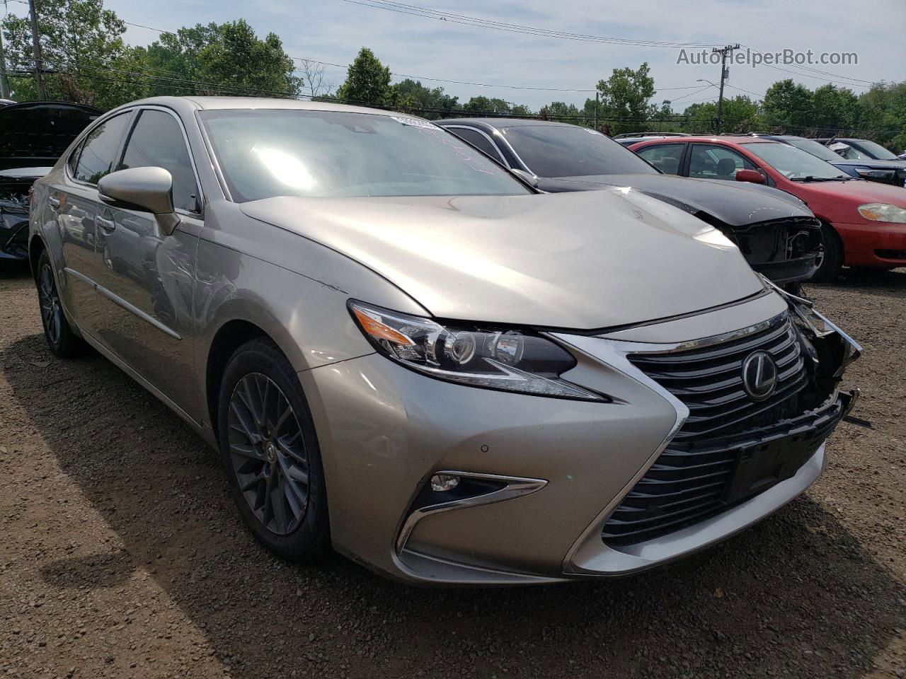 2018 Lexus Es 350 Gray vin: 58ABK1GG0JU093953