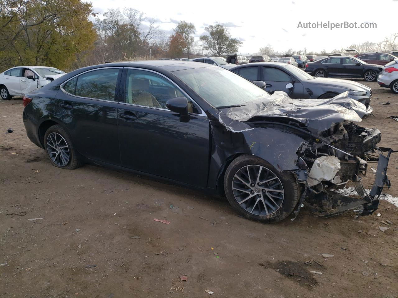 2018 Lexus Es 350 Black vin: 58ABK1GG0JU114204