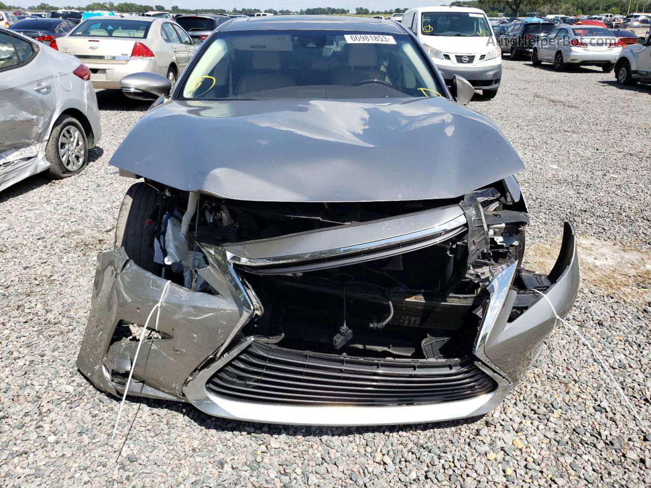 2018 Lexus Es 350 Silver vin: 58ABK1GG0JU115028