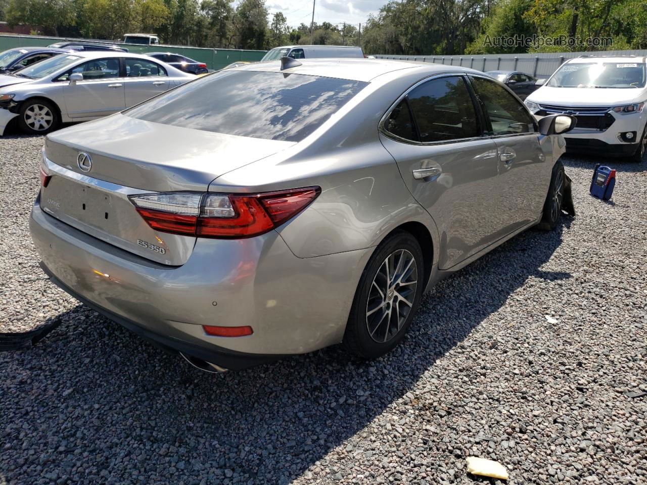 2018 Lexus Es 350 Silver vin: 58ABK1GG0JU115028