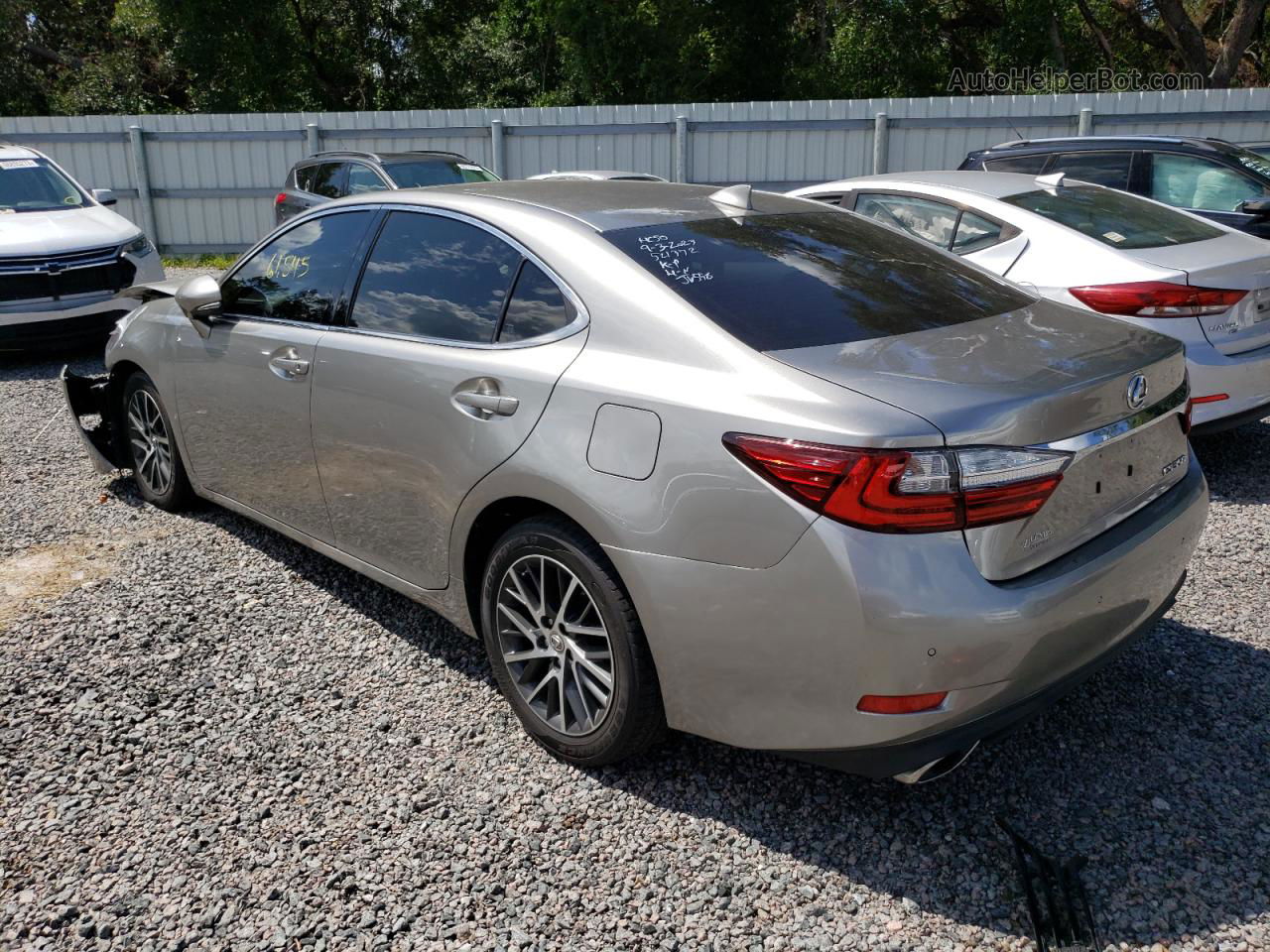 2018 Lexus Es 350 Silver vin: 58ABK1GG0JU115028