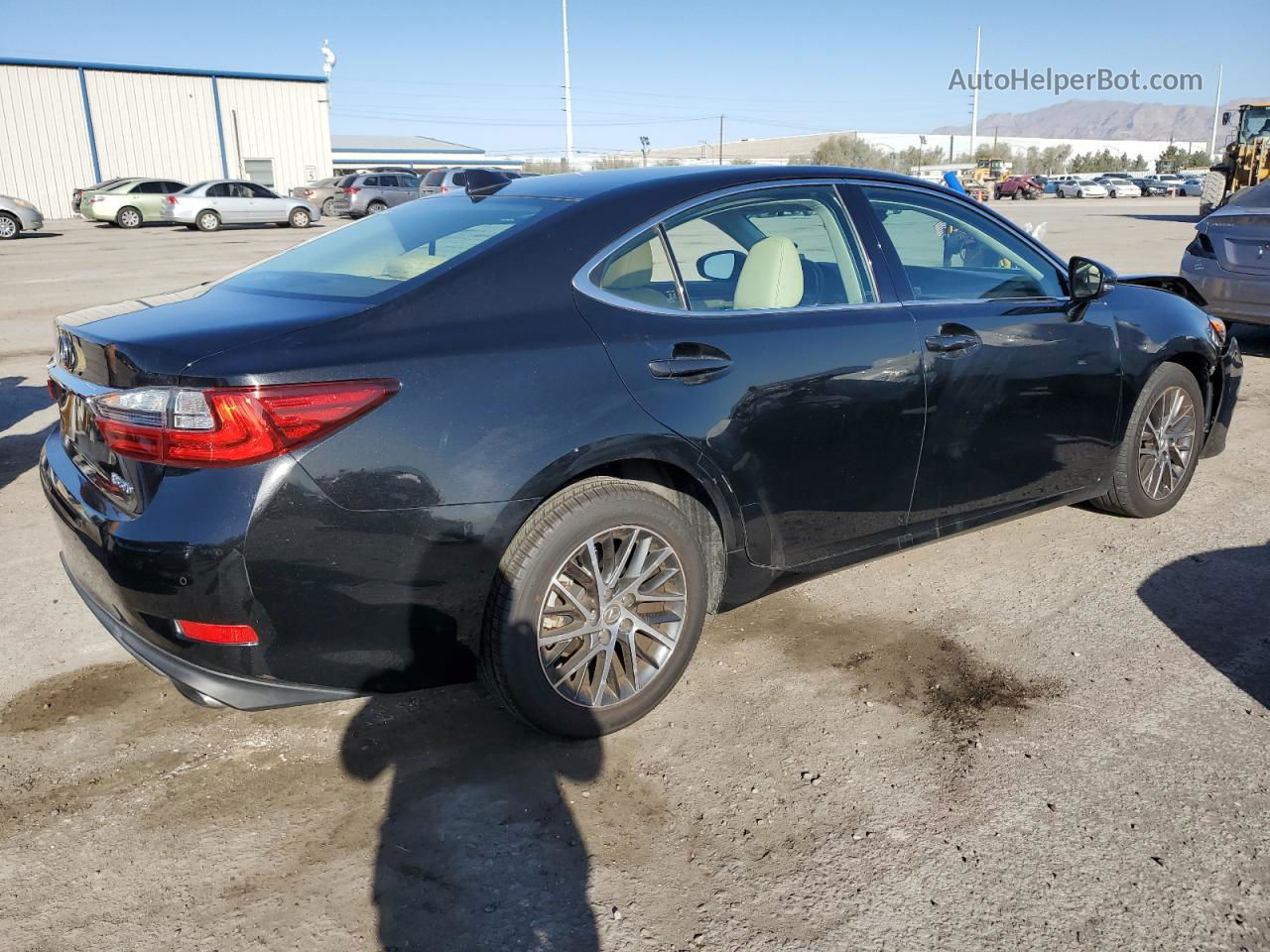 2016 Lexus Es 350 Black vin: 58ABK1GG1GU012242