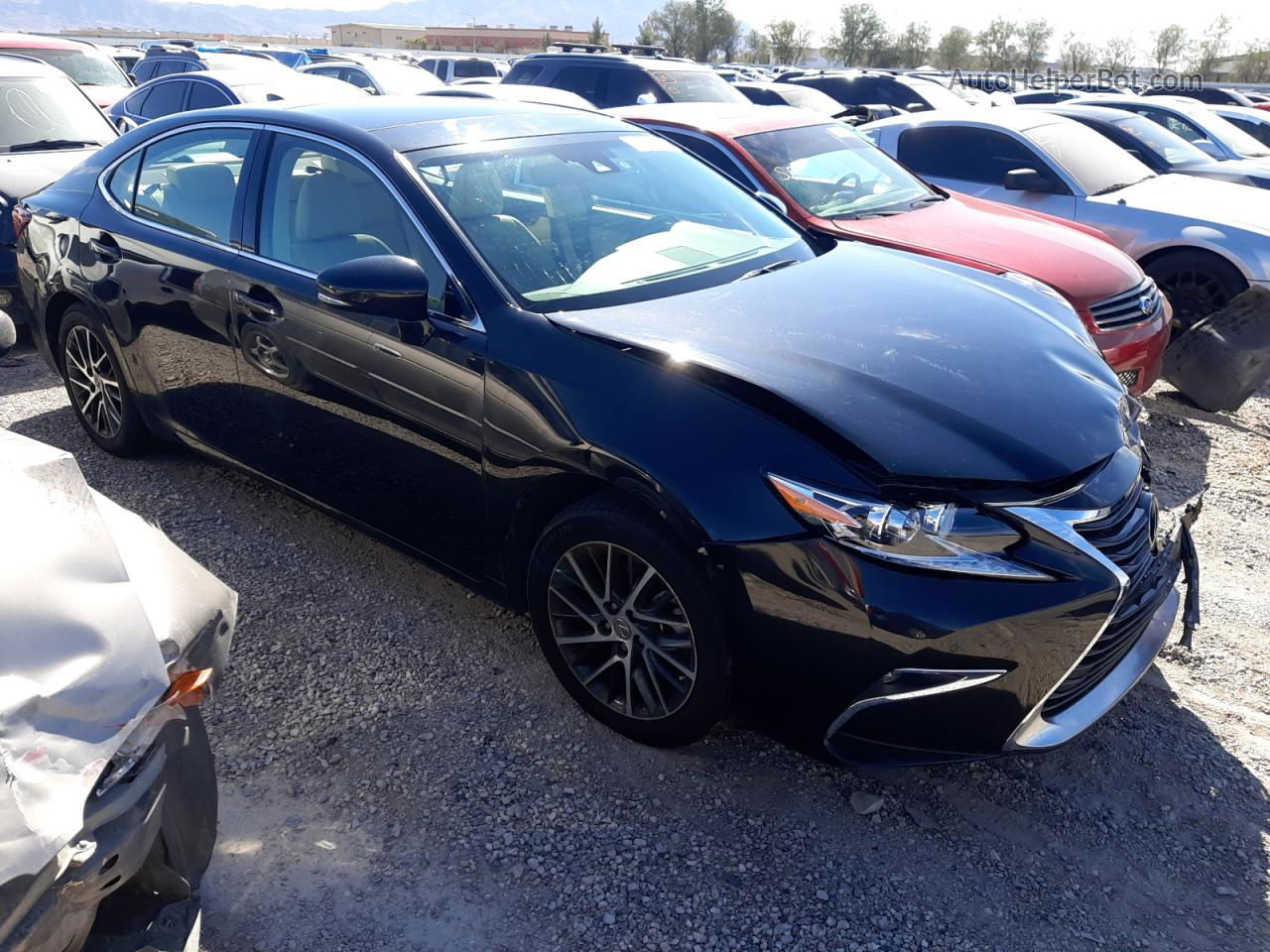 2016 Lexus Es 350 Black vin: 58ABK1GG1GU012242