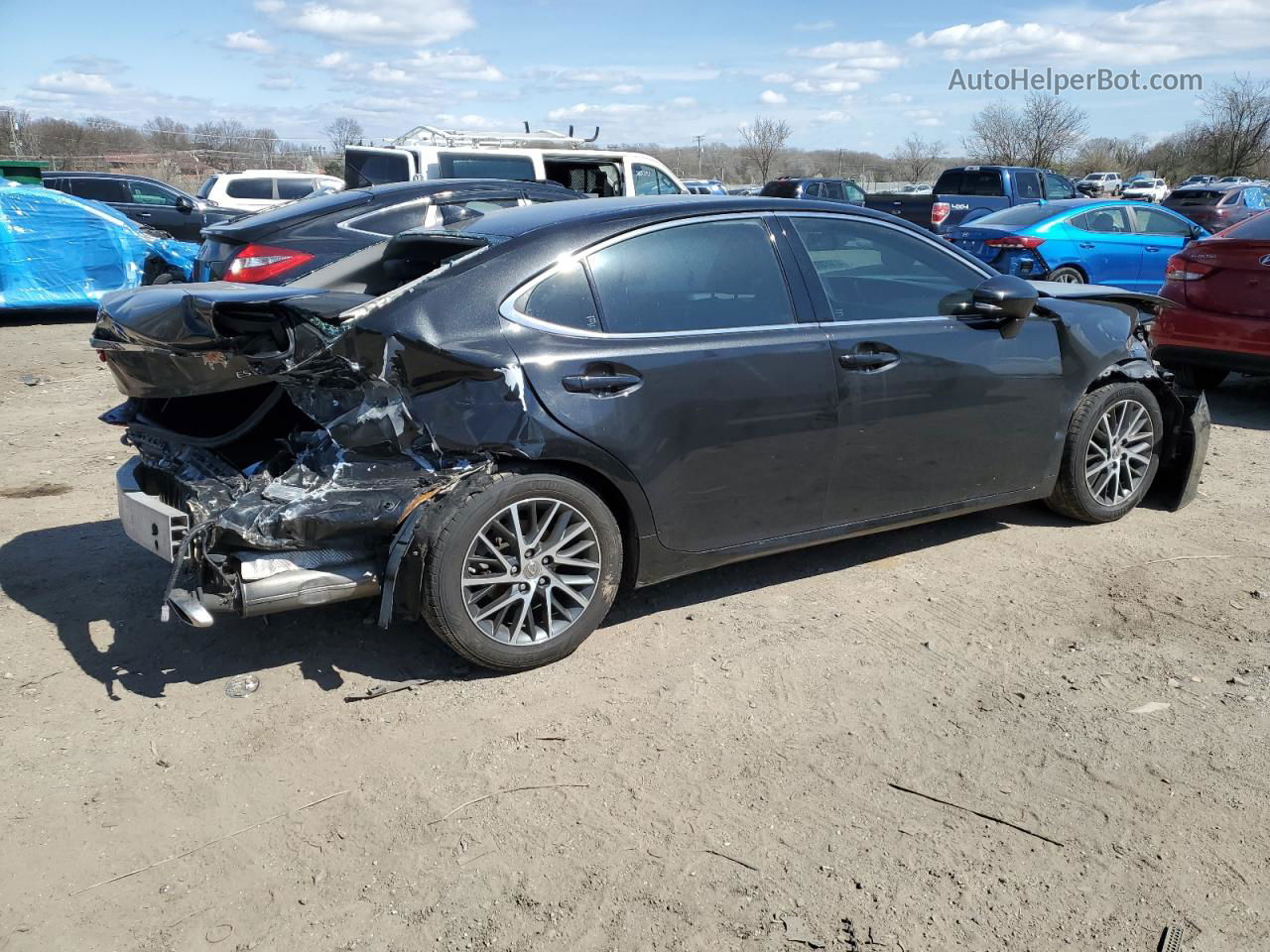 2016 Lexus Es 350 Черный vin: 58ABK1GG1GU020079