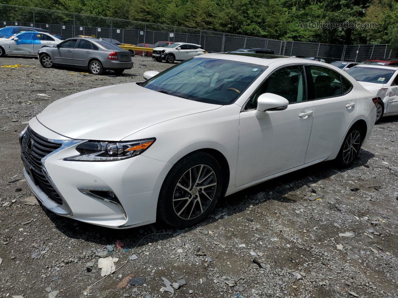 2016 Lexus Es 350 White vin: 58ABK1GG1GU022270