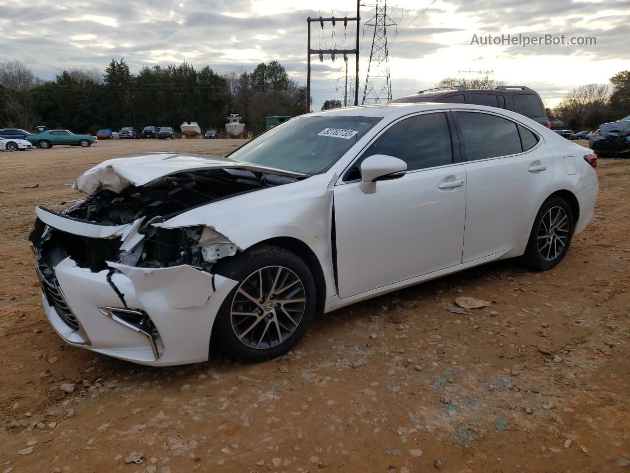 2017 Lexus Es 350 White vin: 58ABK1GG1HU043590