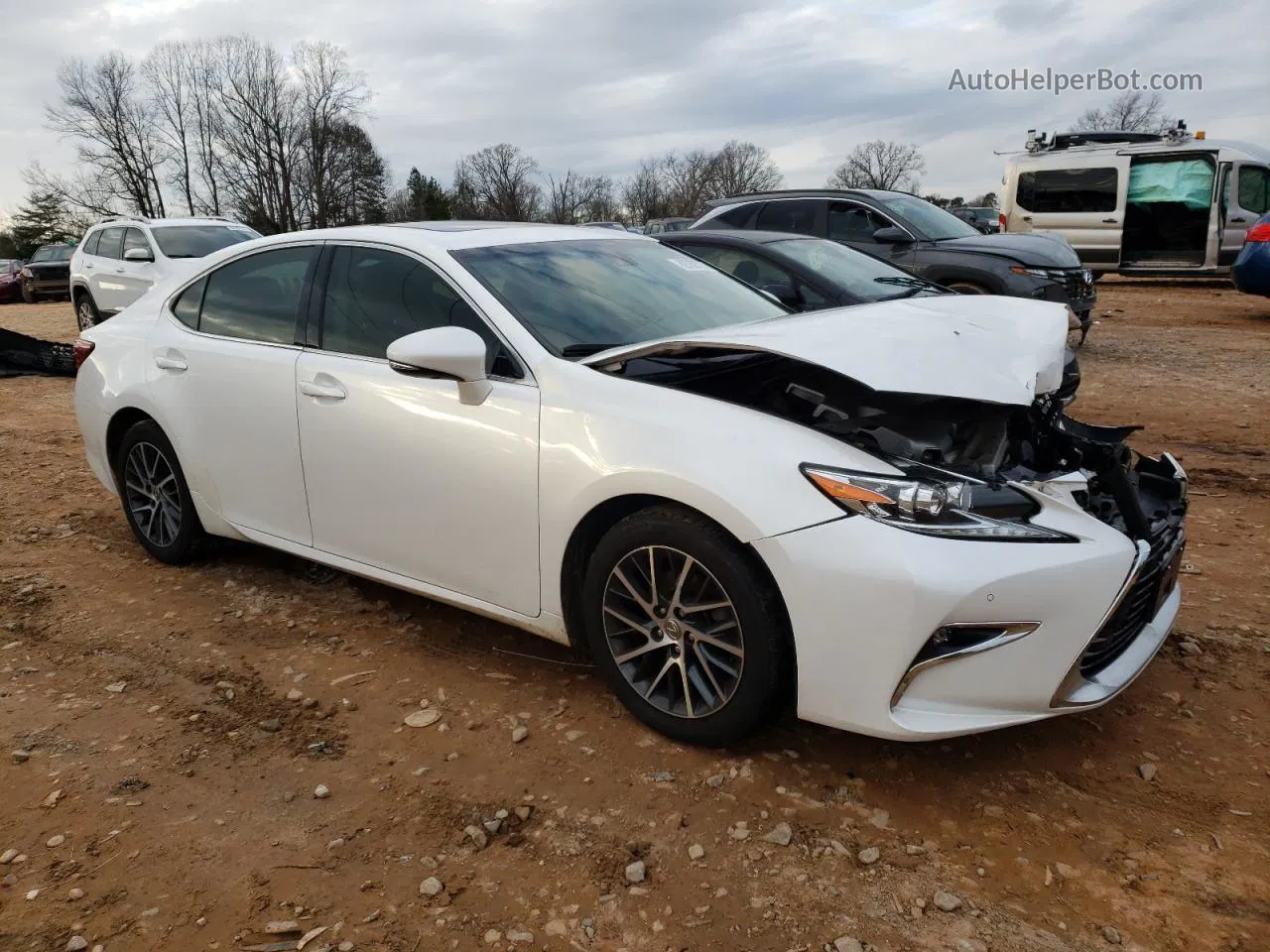 2017 Lexus Es 350 White vin: 58ABK1GG1HU043590