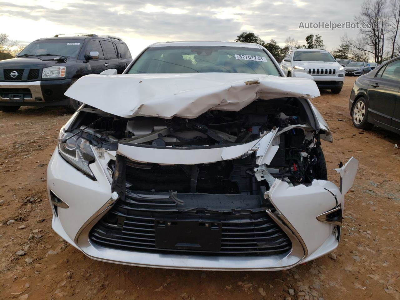 2017 Lexus Es 350 White vin: 58ABK1GG1HU043590