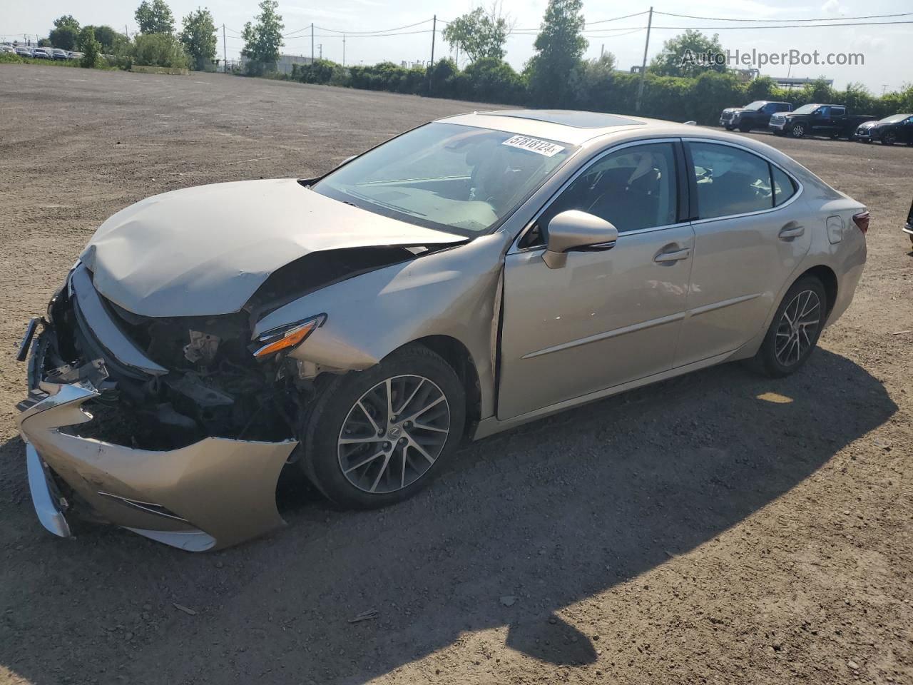 2017 Lexus Es 350 Beige vin: 58ABK1GG1HU060602