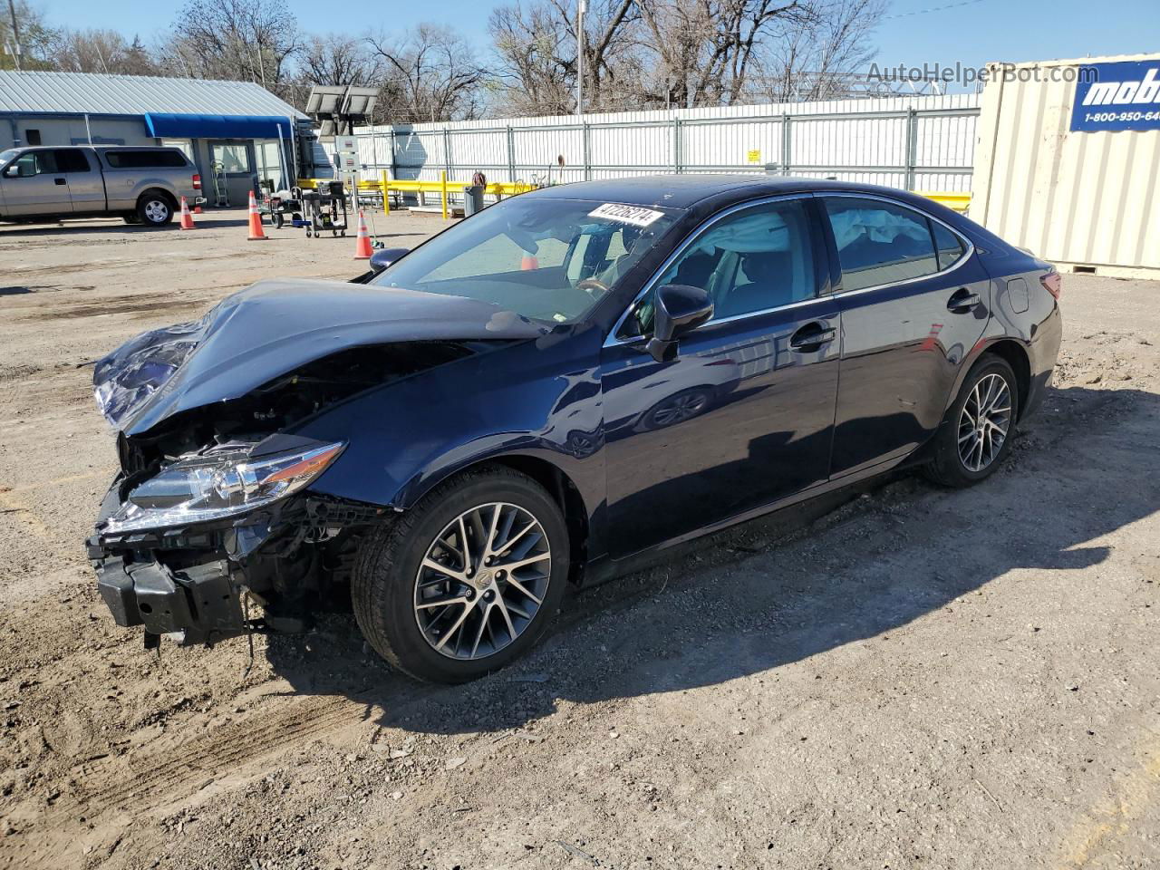 2017 Lexus Es 350 Синий vin: 58ABK1GG1HU077738