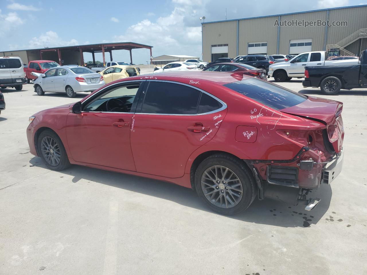 2018 Lexus Es 350 Red vin: 58ABK1GG1JU082900