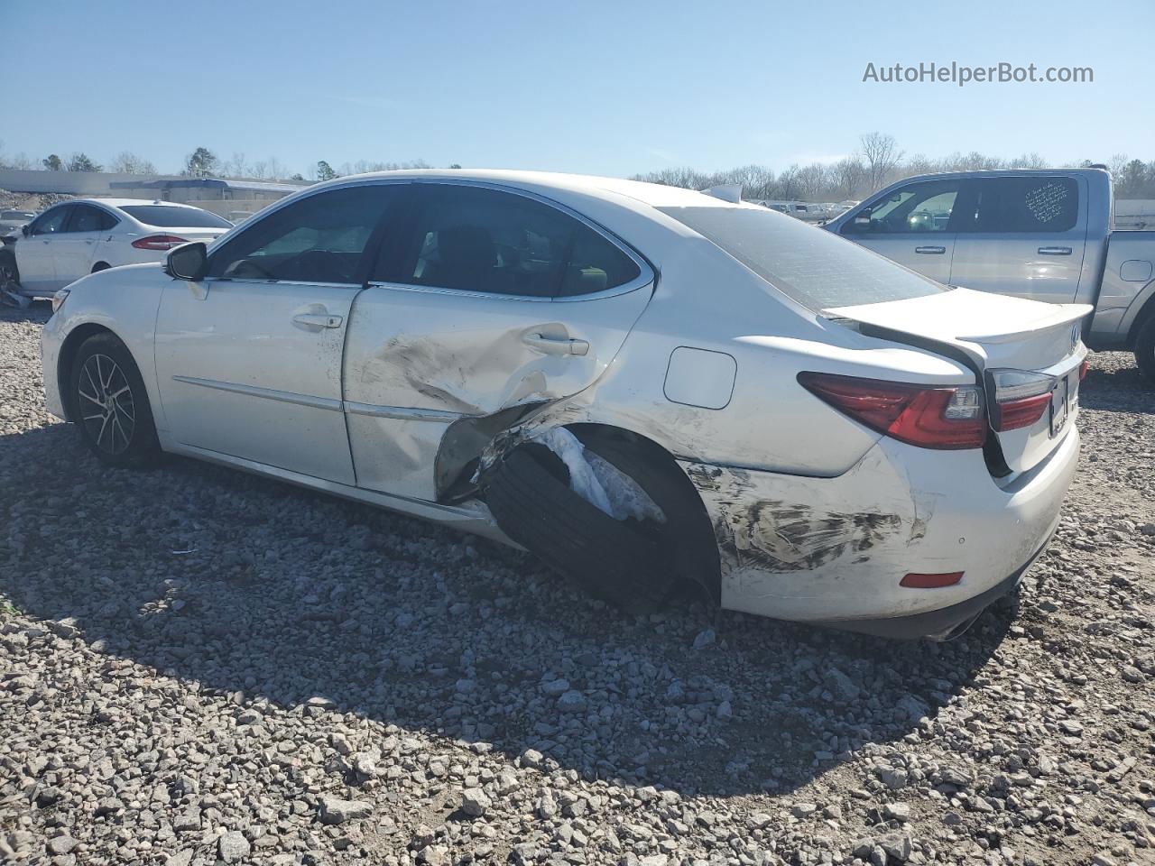 2018 Lexus Es 350 White vin: 58ABK1GG1JU088549