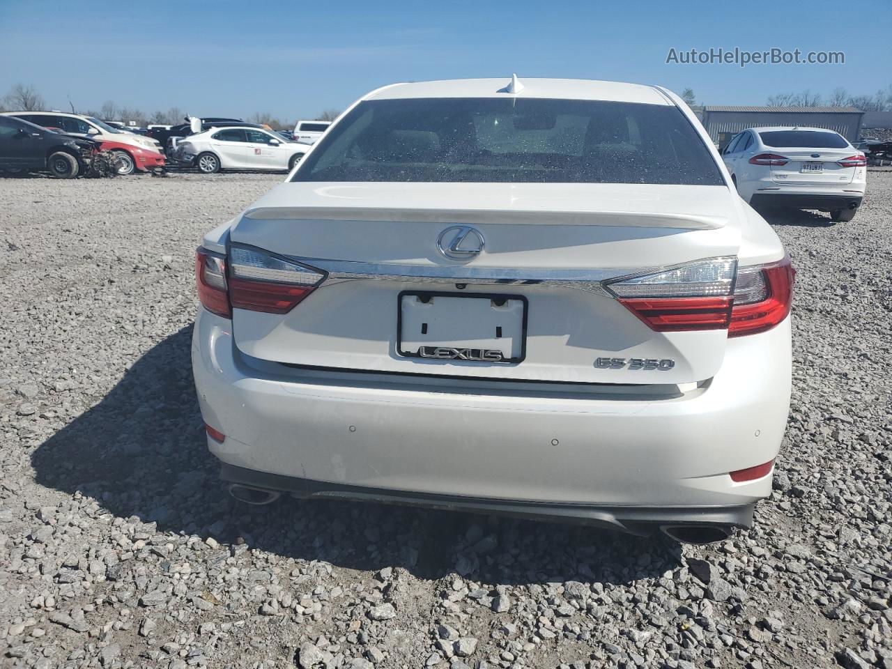 2018 Lexus Es 350 White vin: 58ABK1GG1JU088549