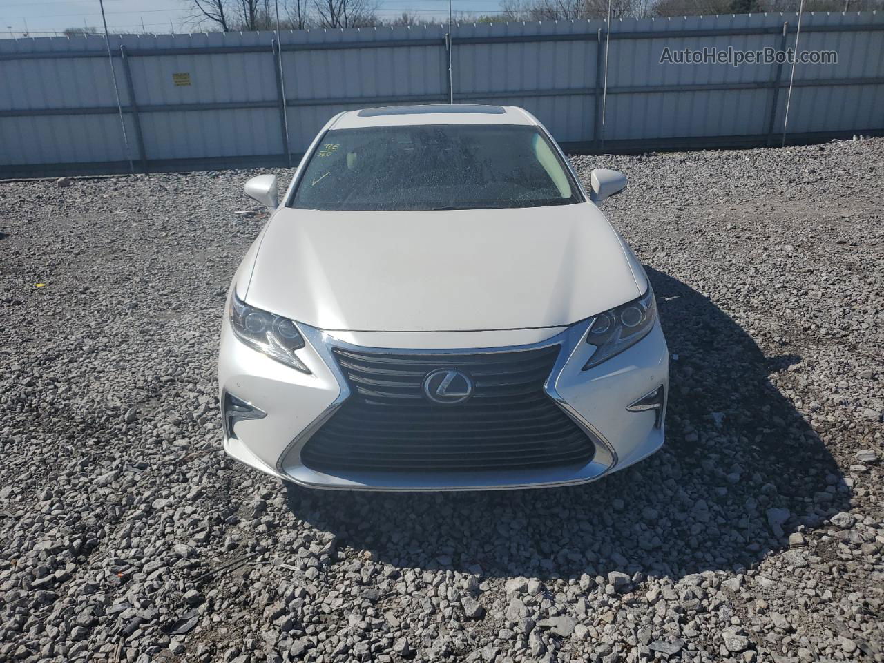 2018 Lexus Es 350 White vin: 58ABK1GG1JU088549