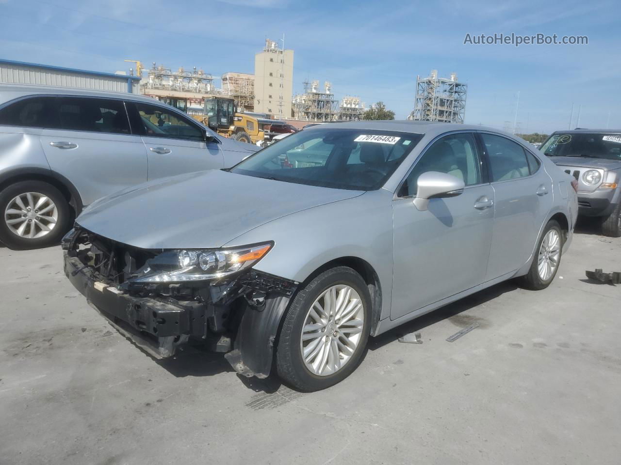 2018 Lexus Es 350 Silver vin: 58ABK1GG1JU096473