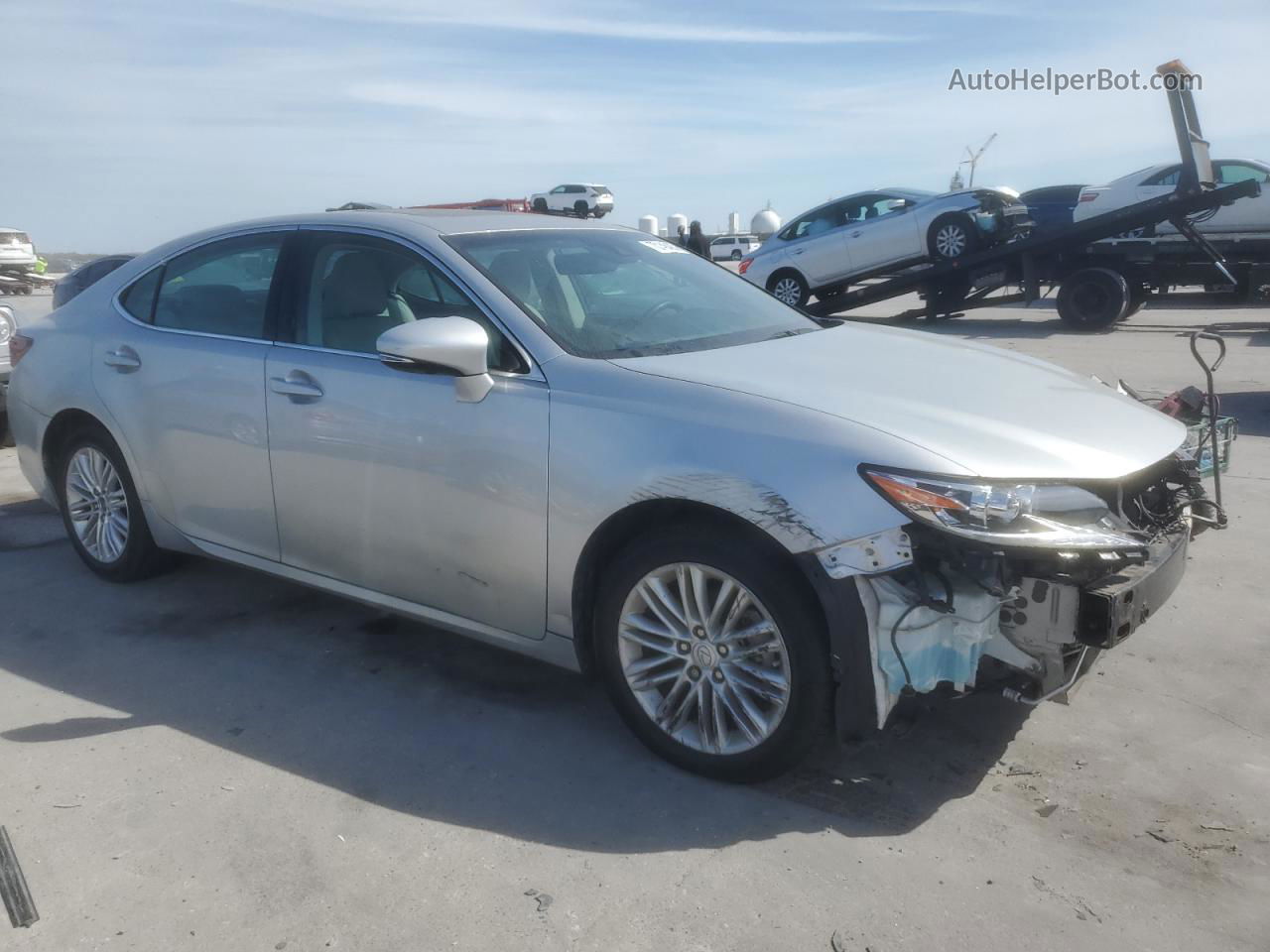 2018 Lexus Es 350 Silver vin: 58ABK1GG1JU096473