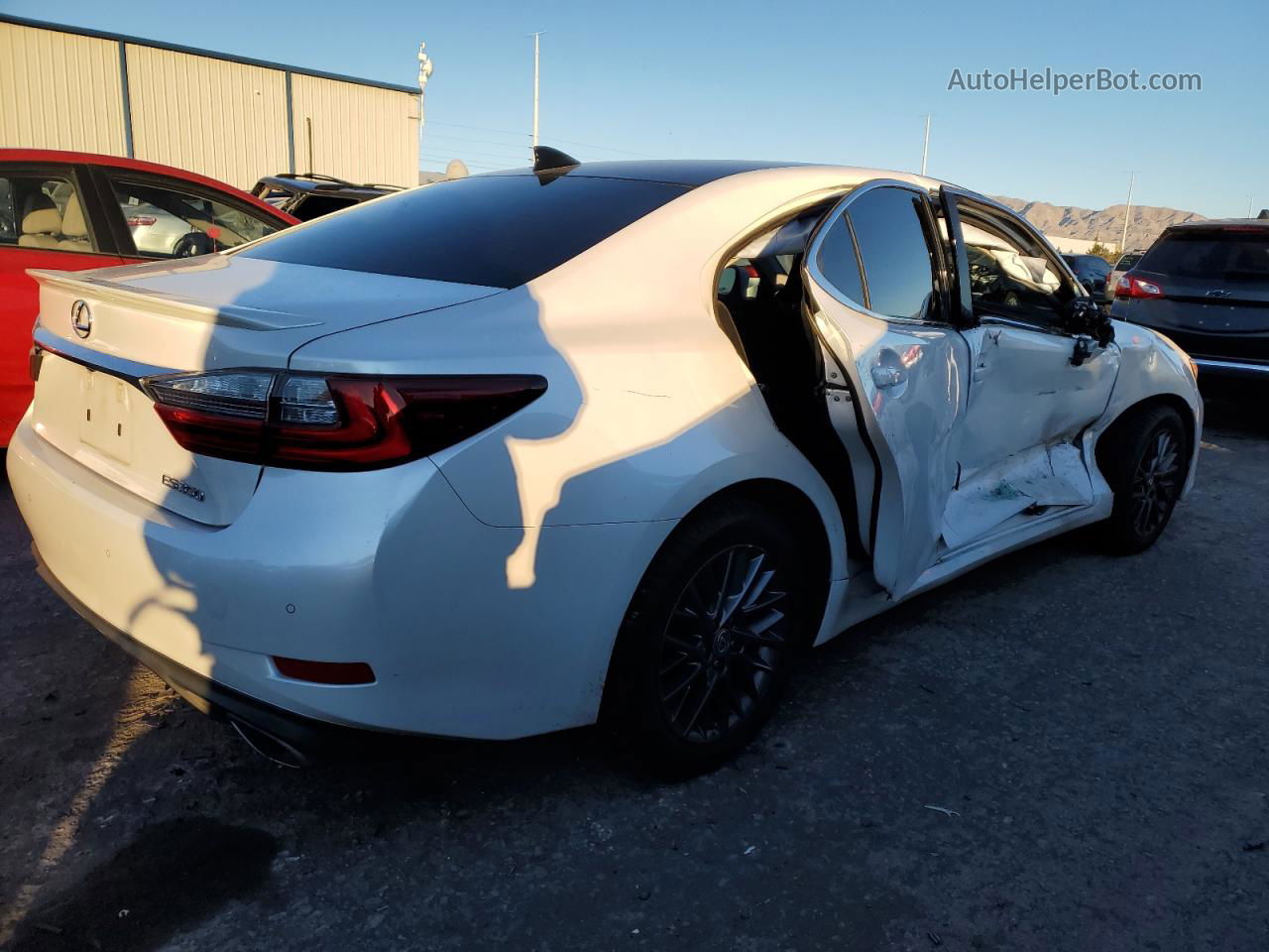 2018 Lexus Es 350 White vin: 58ABK1GG1JU096747