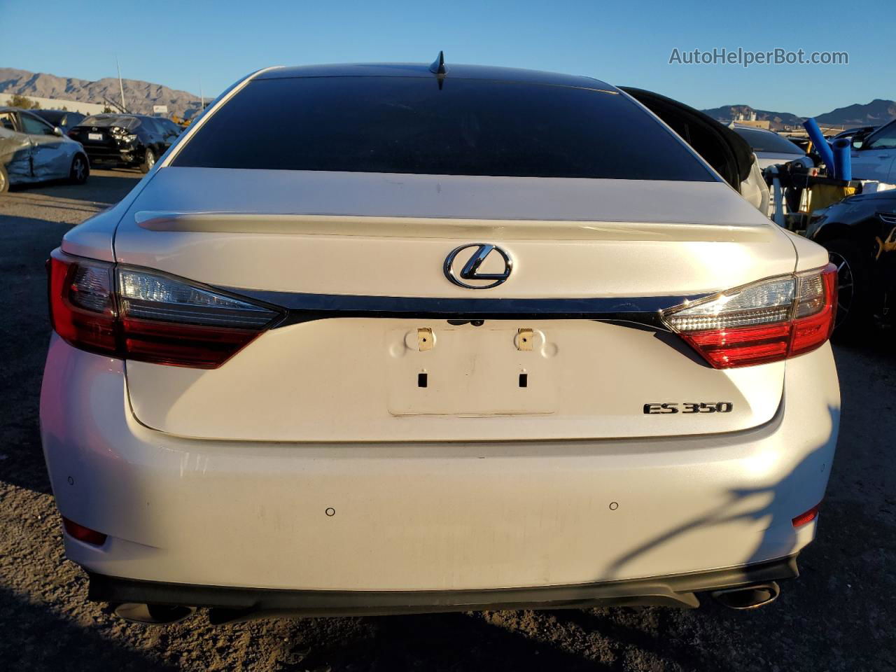 2018 Lexus Es 350 White vin: 58ABK1GG1JU096747