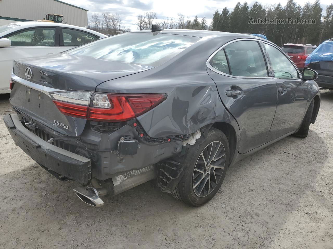 2018 Lexus Es 350 Gray vin: 58ABK1GG1JU106905