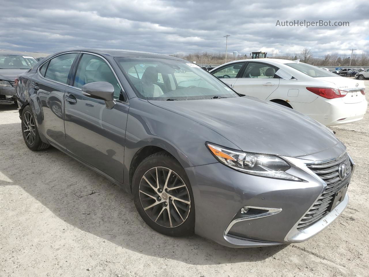 2018 Lexus Es 350 Gray vin: 58ABK1GG1JU106905