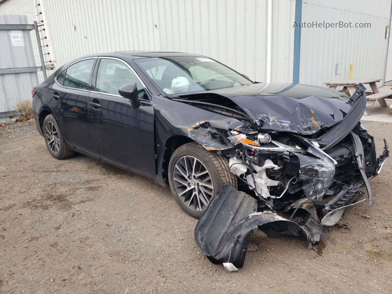 2018 Lexus Es 350 Черный vin: 58ABK1GG1JU113594