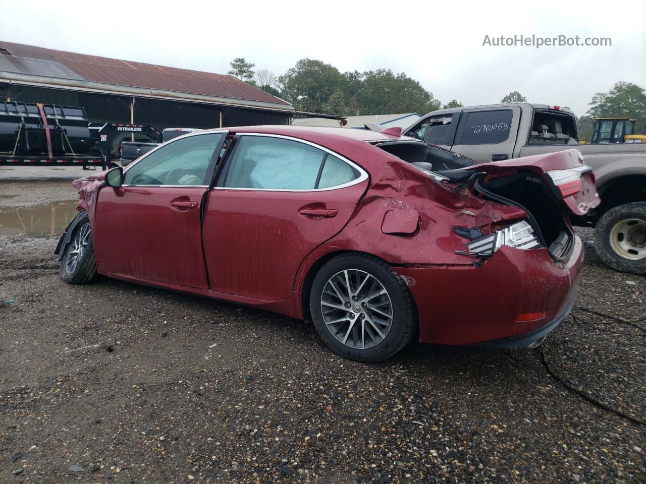 2016 Lexus Es 350 Бордовый vin: 58ABK1GG2GU013013