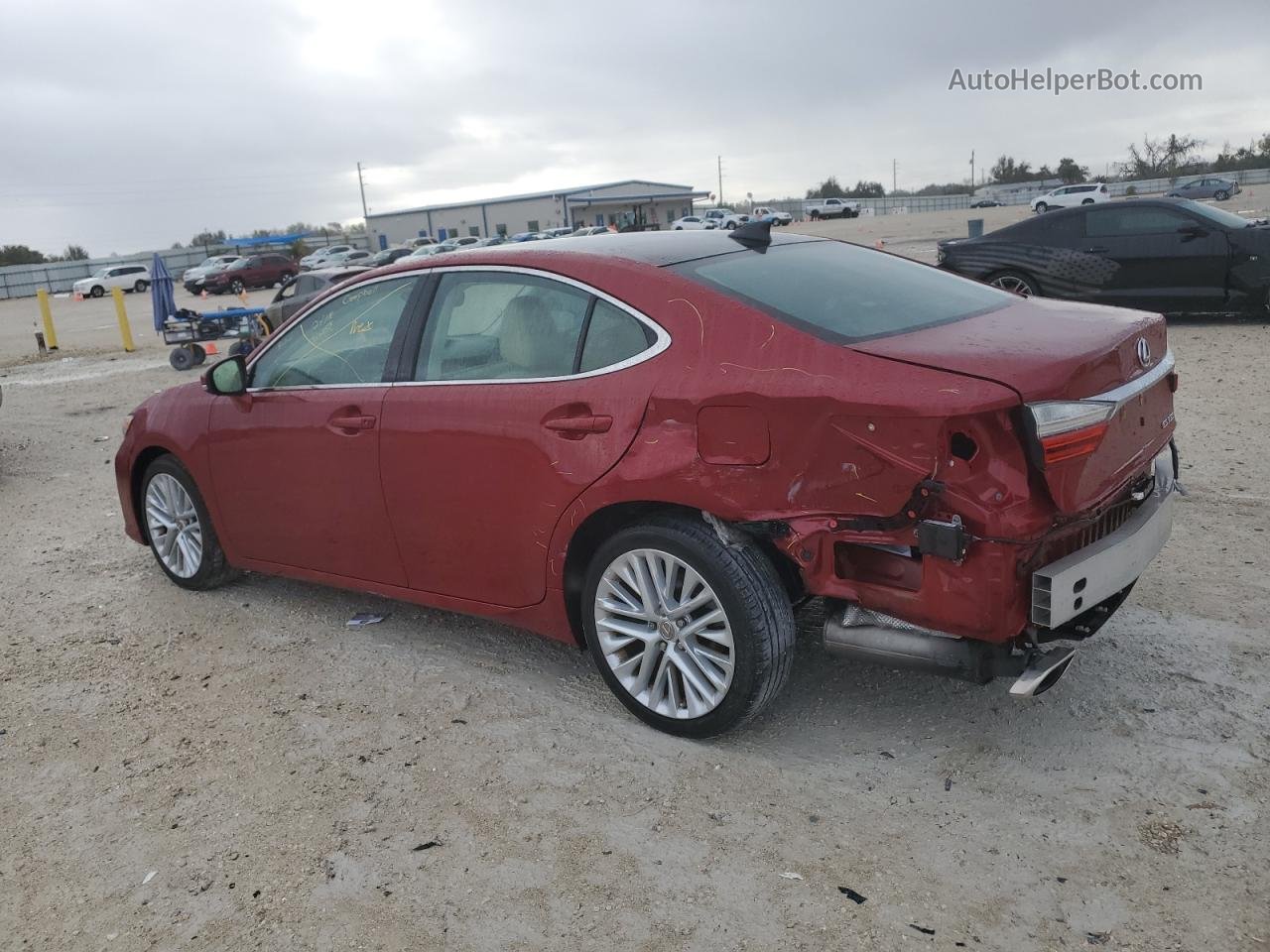 2016 Lexus Es 350 Red vin: 58ABK1GG2GU013254