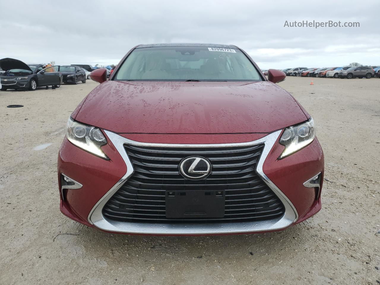 2016 Lexus Es 350 Red vin: 58ABK1GG2GU013254