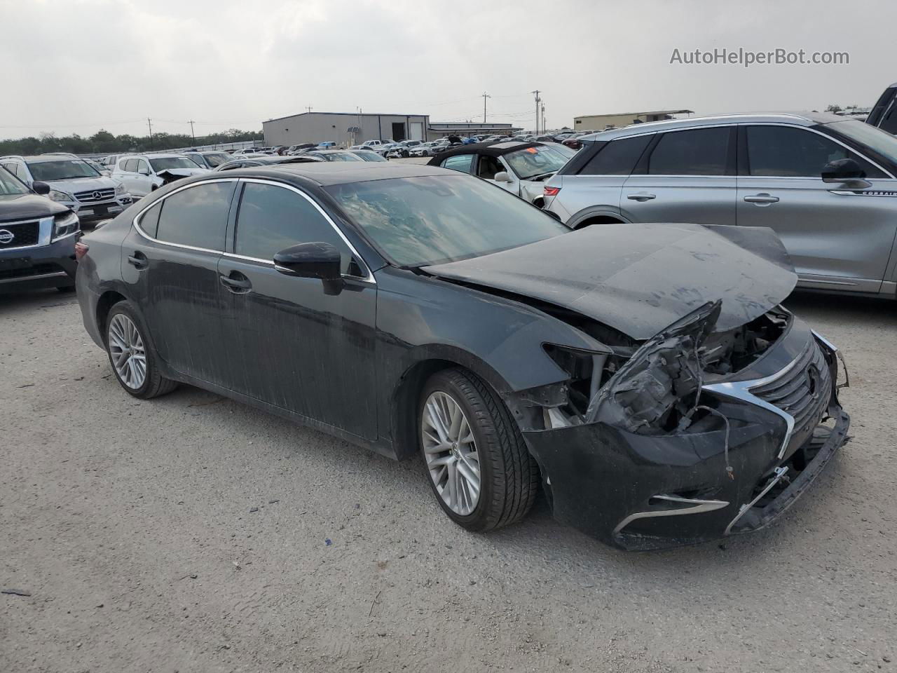 2016 Lexus Es 350 Black vin: 58ABK1GG2GU026683