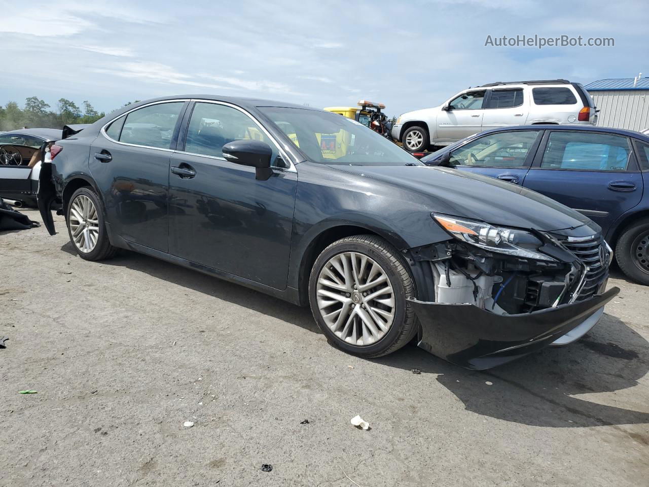 2016 Lexus Es 350 Black vin: 58ABK1GG2GU029437