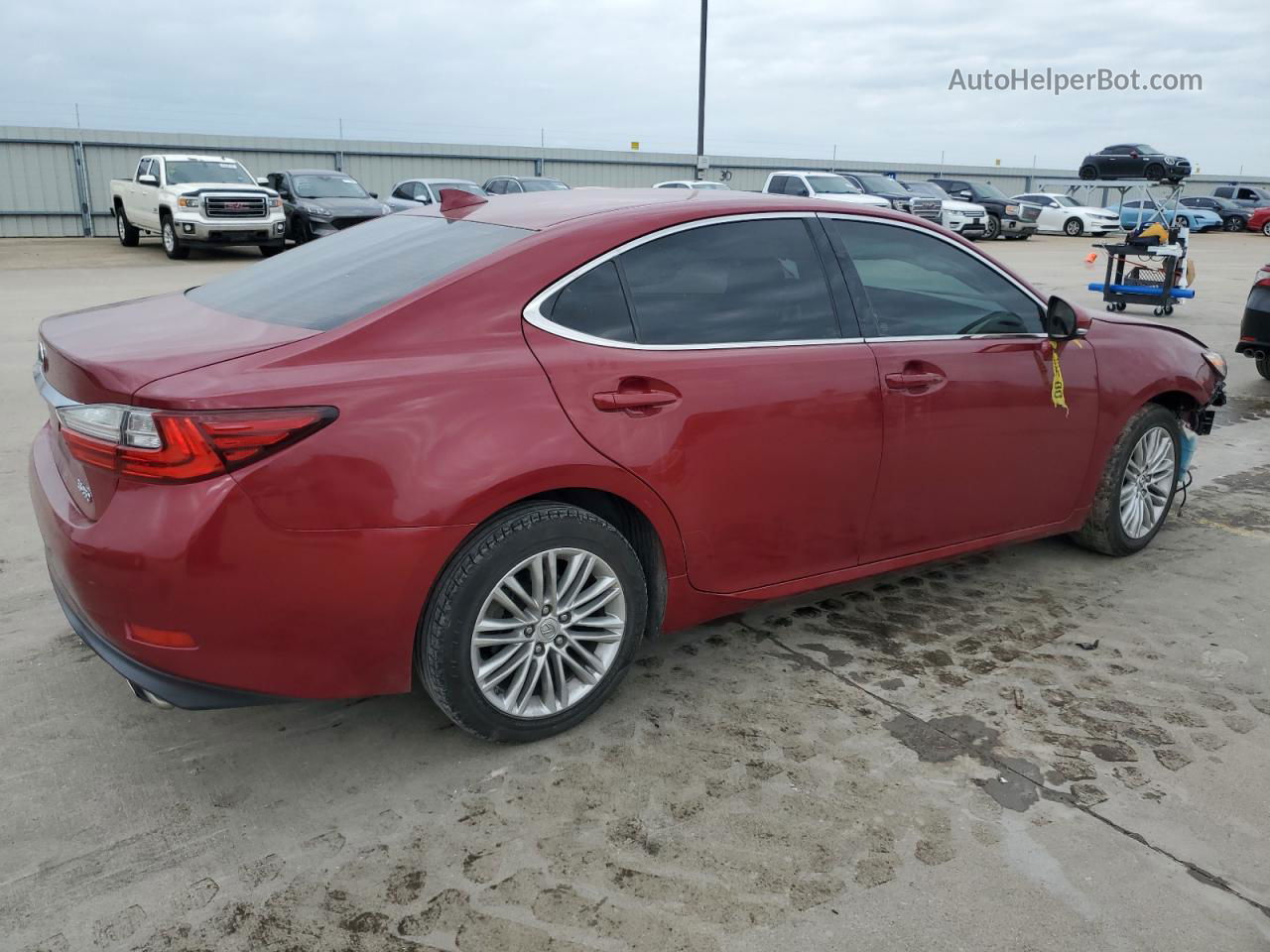 2017 Lexus Es 350 Красный vin: 58ABK1GG2HU054016