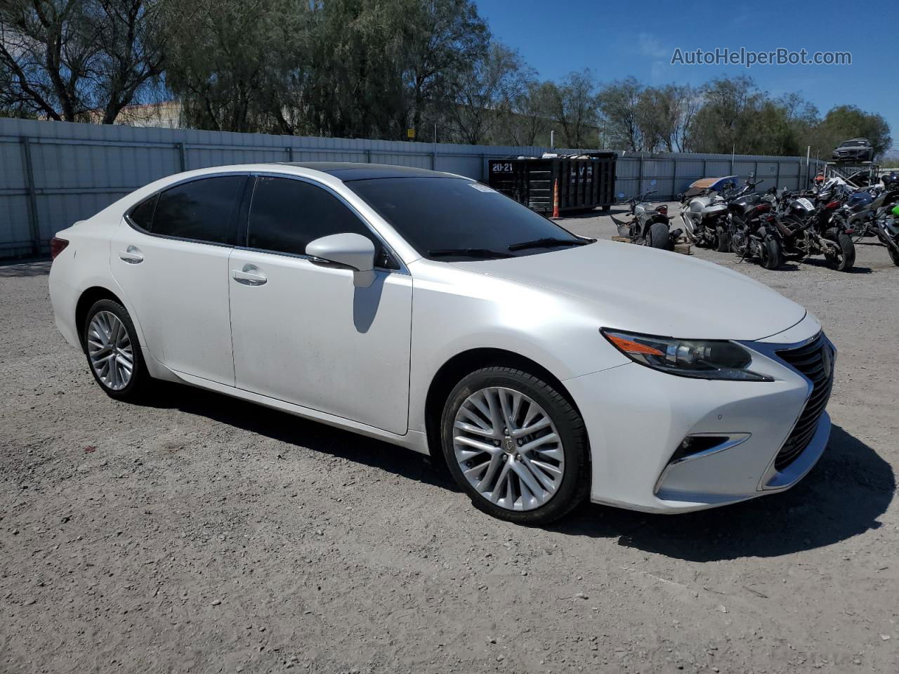 2017 Lexus Es 350 Белый vin: 58ABK1GG2HU054047